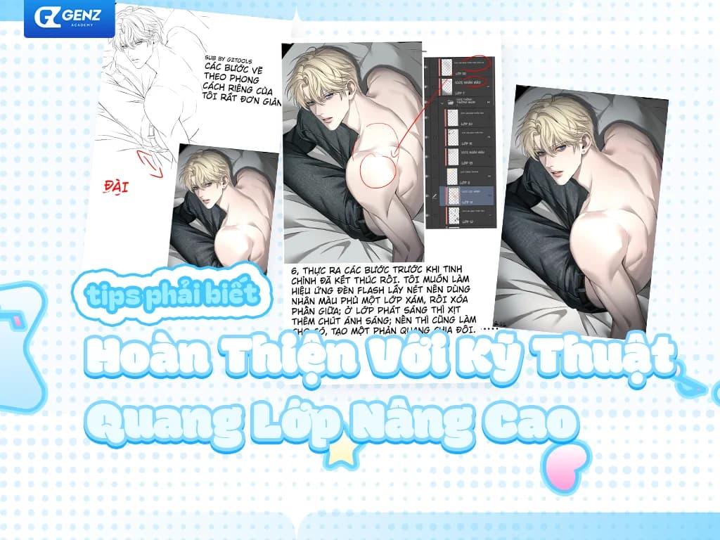 Cách Vẽ Anime Digital Painting: Từ Phác Thảo Đến Hoàn Thiện Với Kỹ Thuật Quang Lớp Nâng Cao